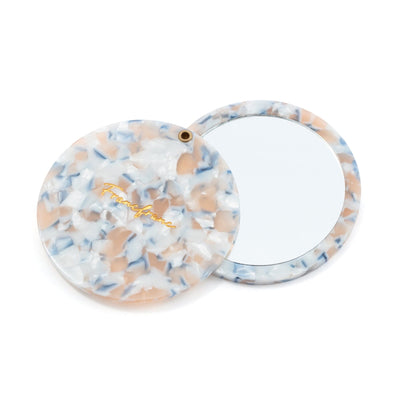 Compact Mirror With Pouch  Multi