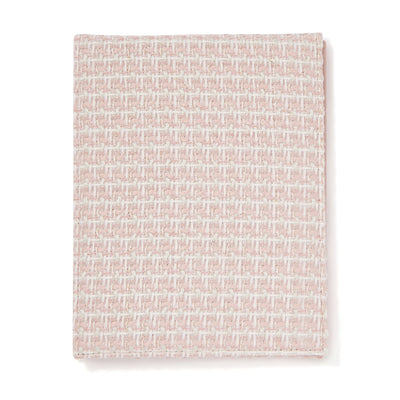 Tweed Foldable Mirror L Pink
