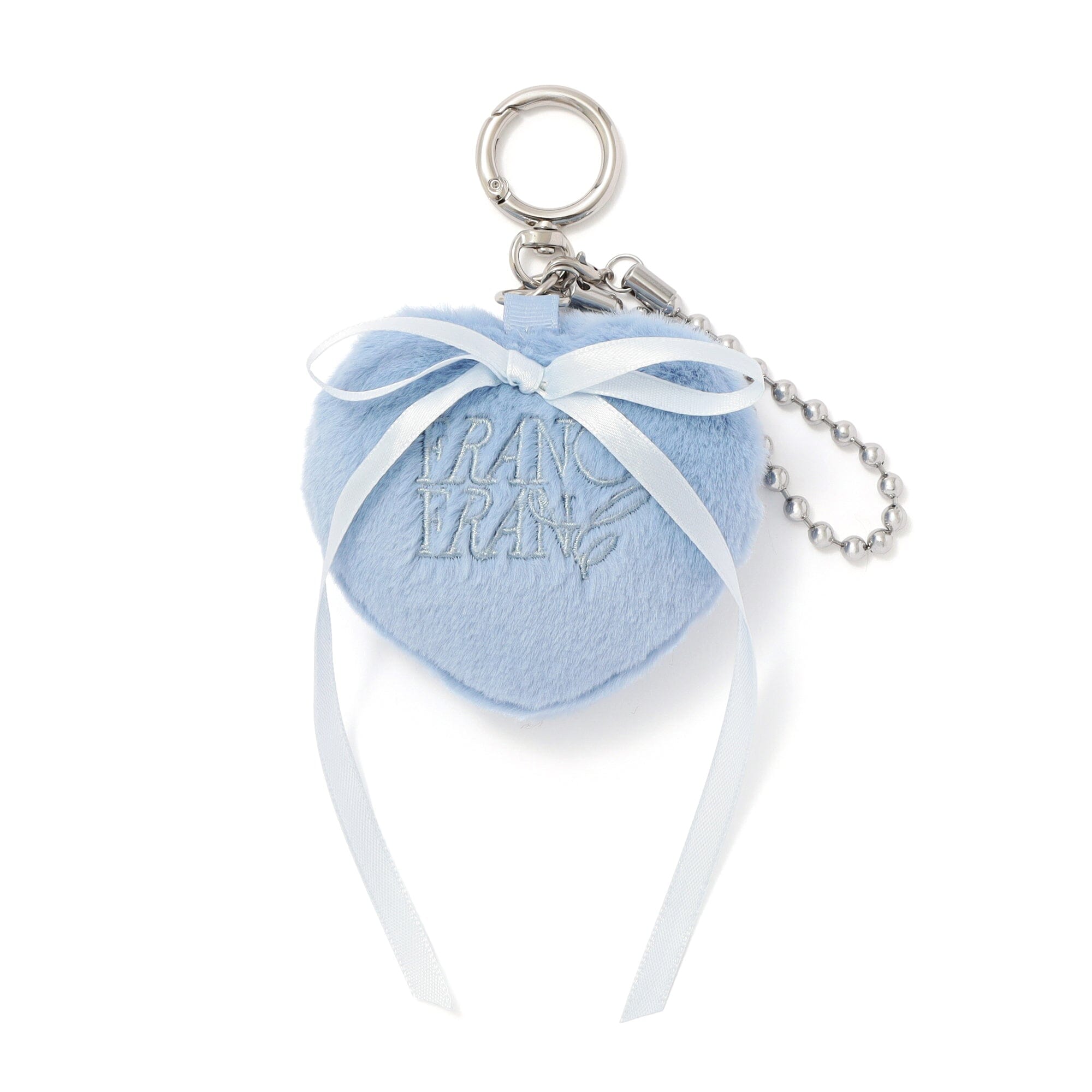 Eco Fur Mirror Charm Blue