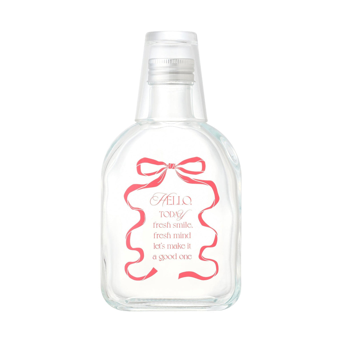 Mouthwash Bottle And Cup Pink