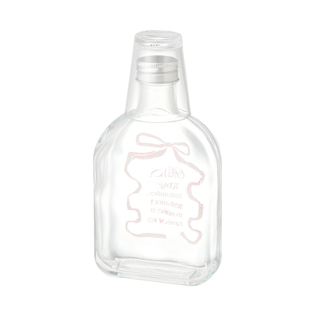 Mouthwash Bottle And Cup Pink