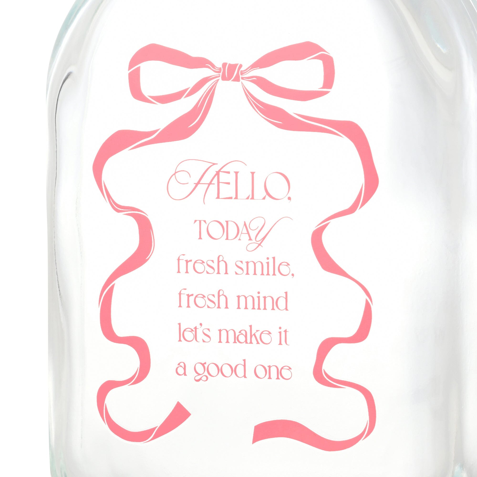Mouthwash Bottle And Cup Pink