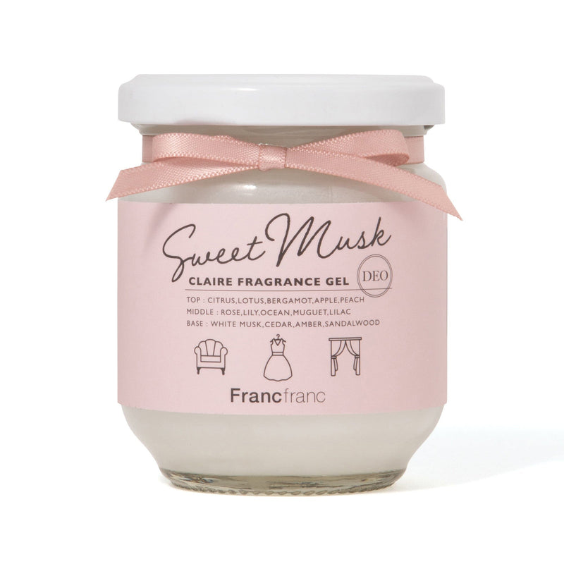 Claire Deodorizing Fragrance Gel Pink (Sweet Musk)