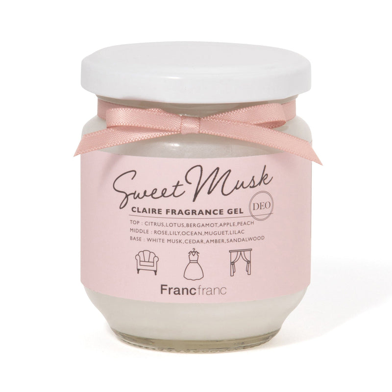 Claire Deodorizing Fragrance Gel Pink (Sweet Musk)