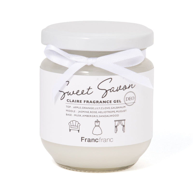 Claire Deodorizing Fragrance Gel White (Sweet Savon)