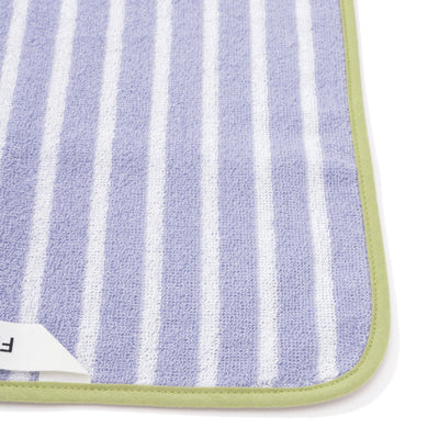 Antibacterial and Deodorizing Striped Wash Towel Purple
