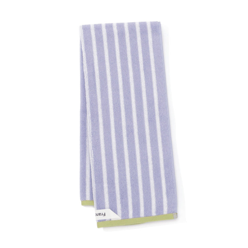 Antibacterial and Deodorizing Striped Face Towel Purple