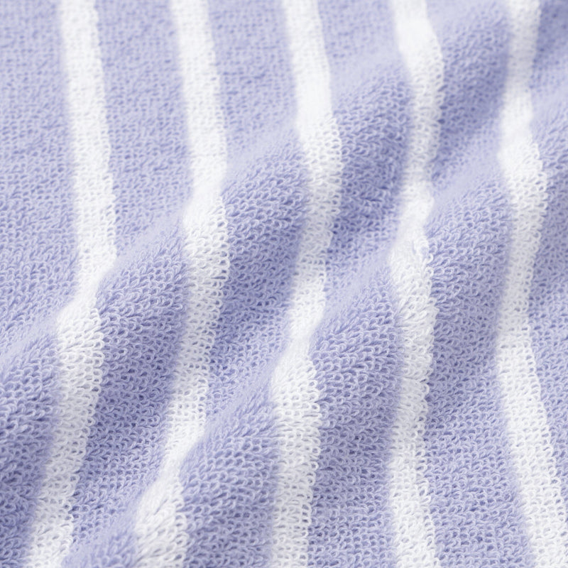 Antibacterial and Deodorizing Striped Face Towel Purple