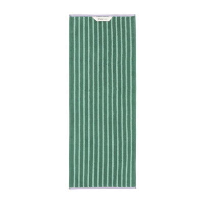 Antibacterial and Deodorizing Striped Face Towel Green