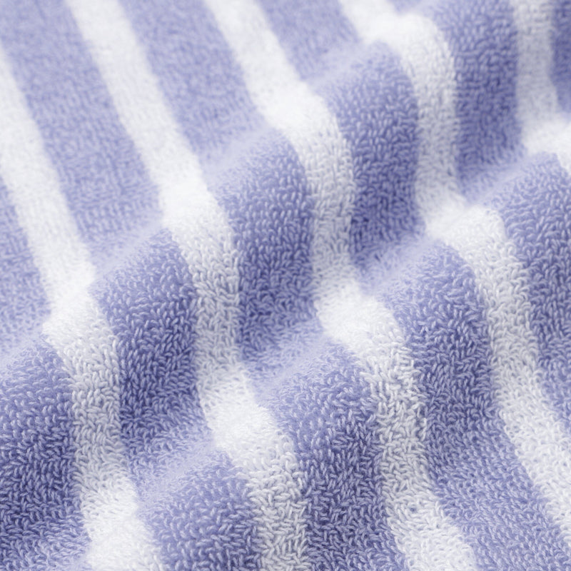 Antibacterial and Deodorizing Striped Bath Towel Purple