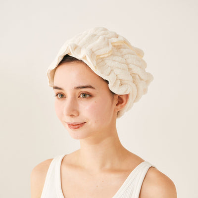 Hair Dry Towel   Ivory