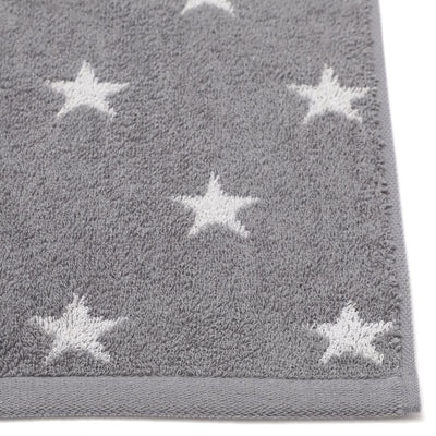 Vale Set Bath Towel Star  Gray