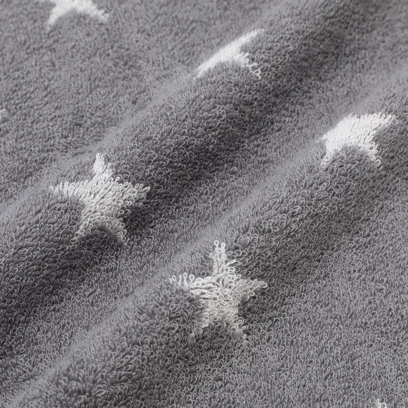 Vale Set Bath Towel Star  Gray