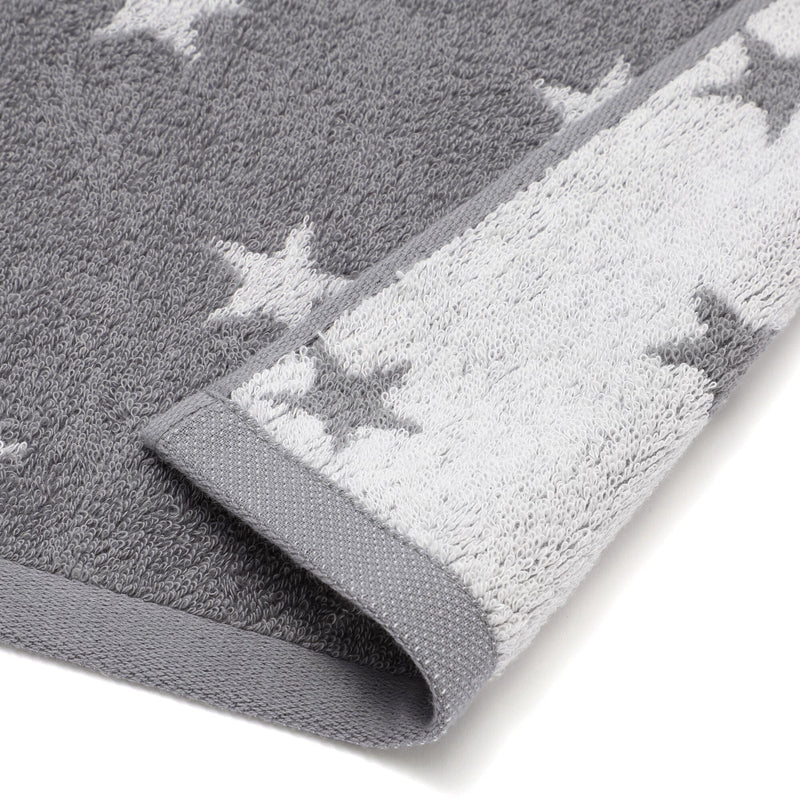Vale Set Face Towel Star  Gray