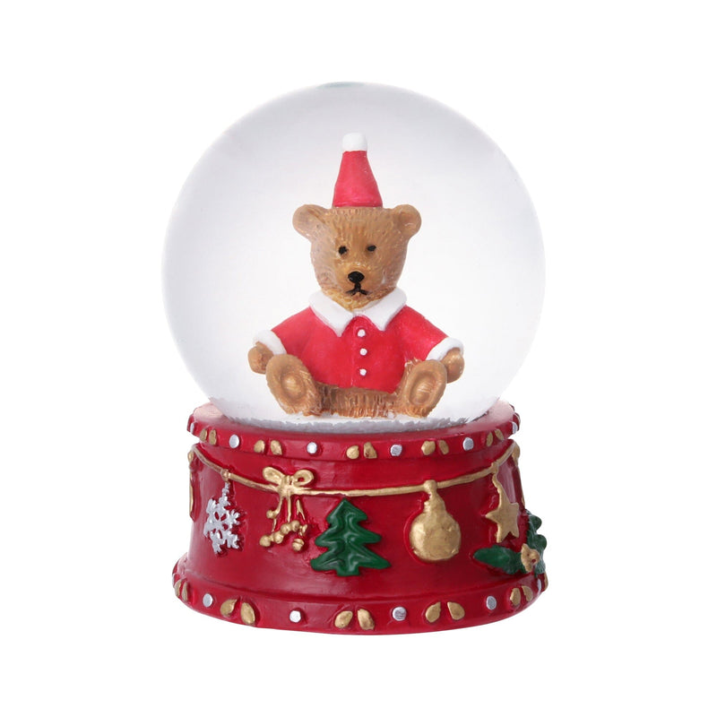 Christmas Handkerchief & Snow Globe Set - Bear