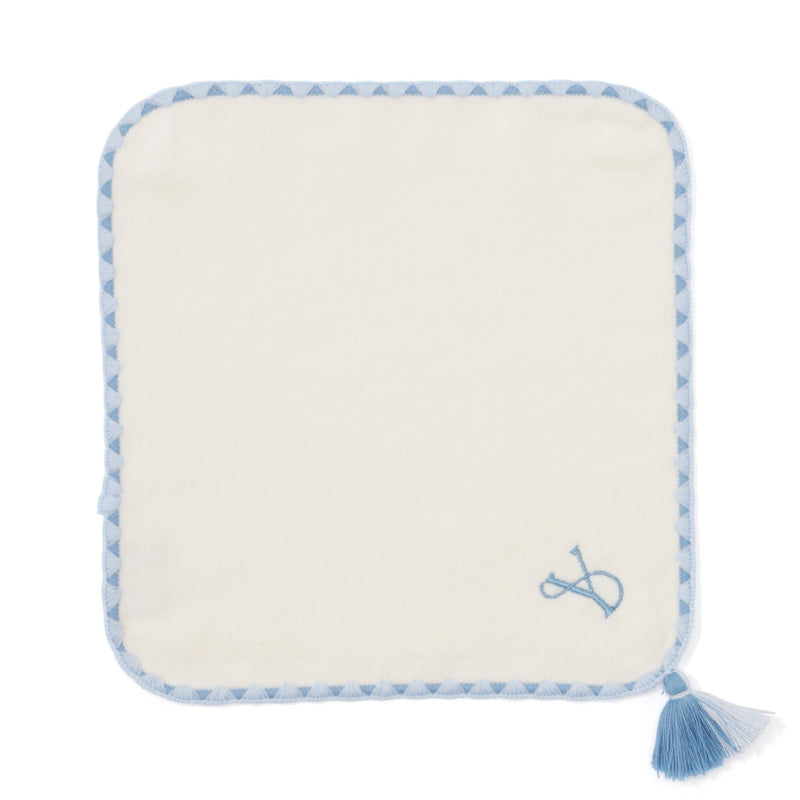 Initial Mini Handkerchief Towel Y Blue