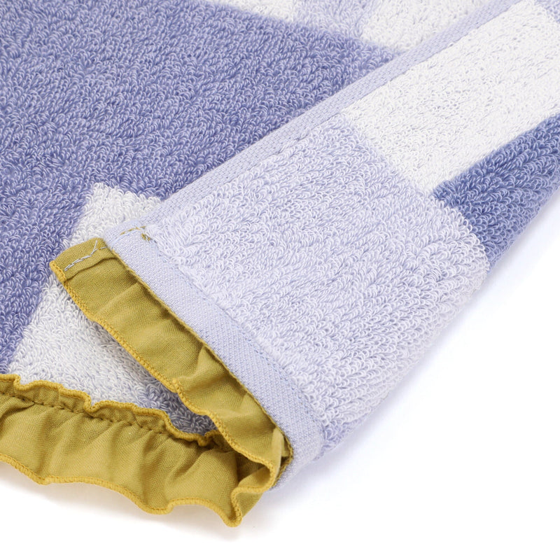 Check Bath Towel Purple