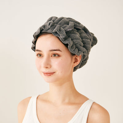 Hair Dry Towel   Dark Grey