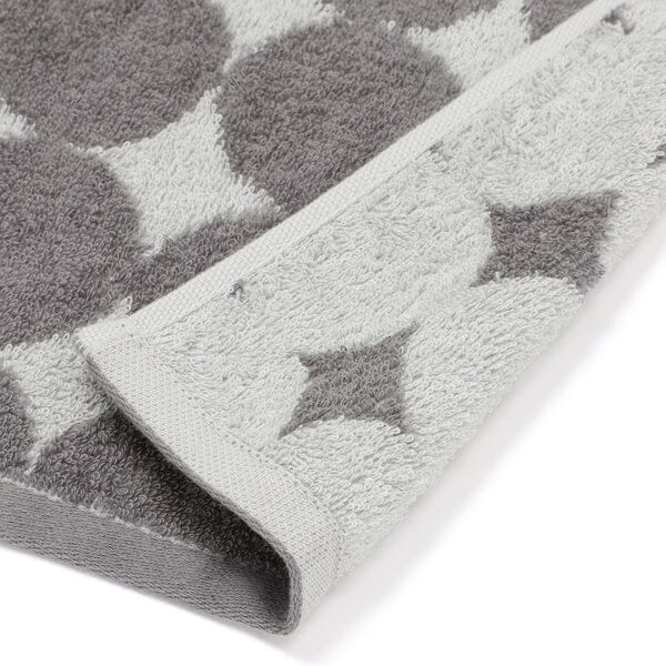 Vale Set Face Towel Dot Gray