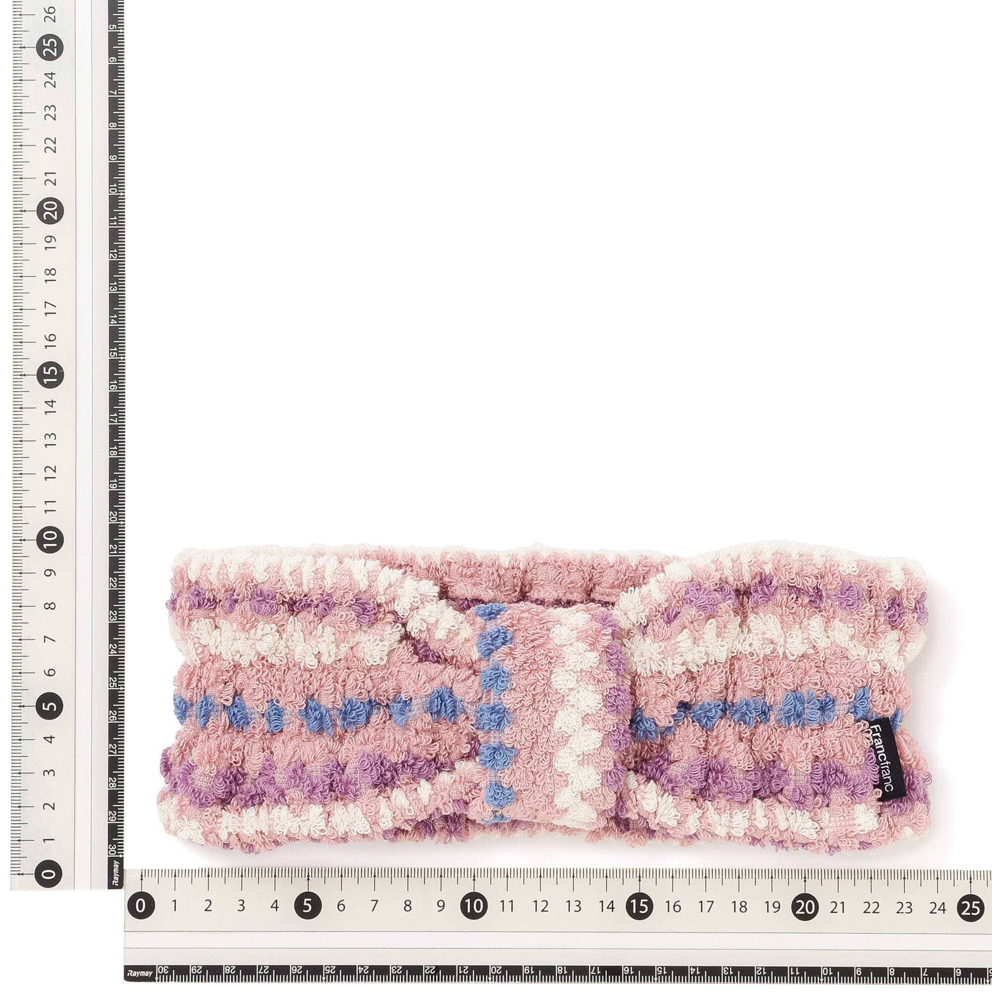 Antibacterial and Deodorizing Cozy Jacquard Hairband Pink