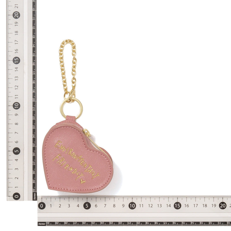 Bag Charm Eco Bag Heart Pink