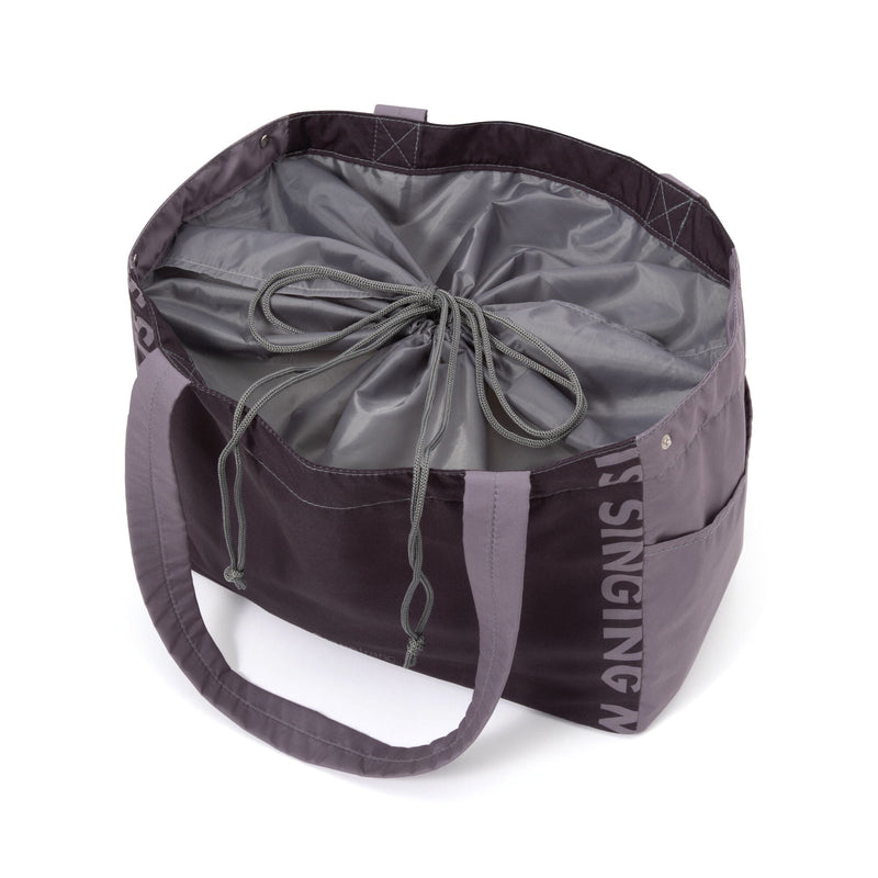 Bicolor Cooler Basket Bag  Black
