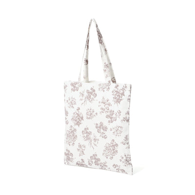 Logo Tote Classic Flower Small Beige