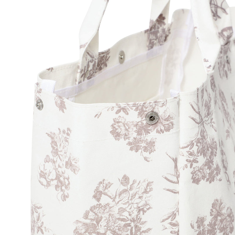 Logo Tote Bag Classic Flower Large Beige