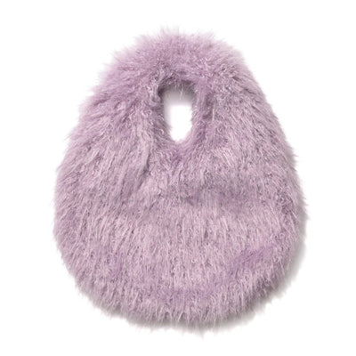 Fur One Handle Bag  Purple