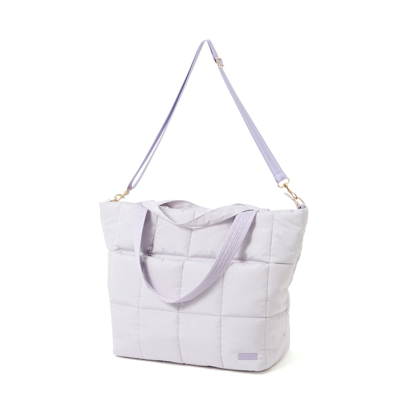 Popstitch Quilt Travel Bag Light Grey