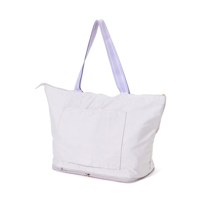 Pop Stitch Quilt Carry-On Tote Light Grey