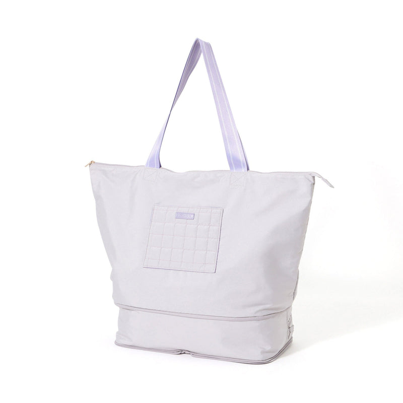 Pop Stitch Quilt Carry-On Tote Light Grey