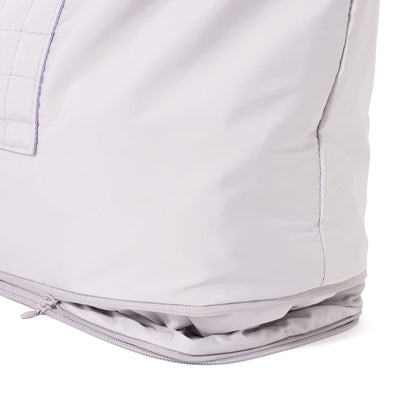 Pop Stitch Quilt Carry-On Tote Light Grey