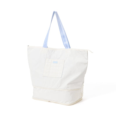 Pop Stitch Quilt Carry-On Tote Ivory
