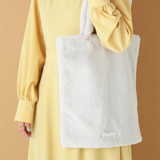 Logo Tote Bag Tweed Small Red