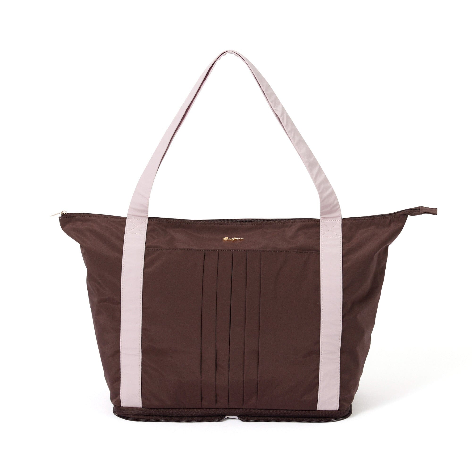 Modern Palette 2-Way Carry-On Tote Brown x Pink