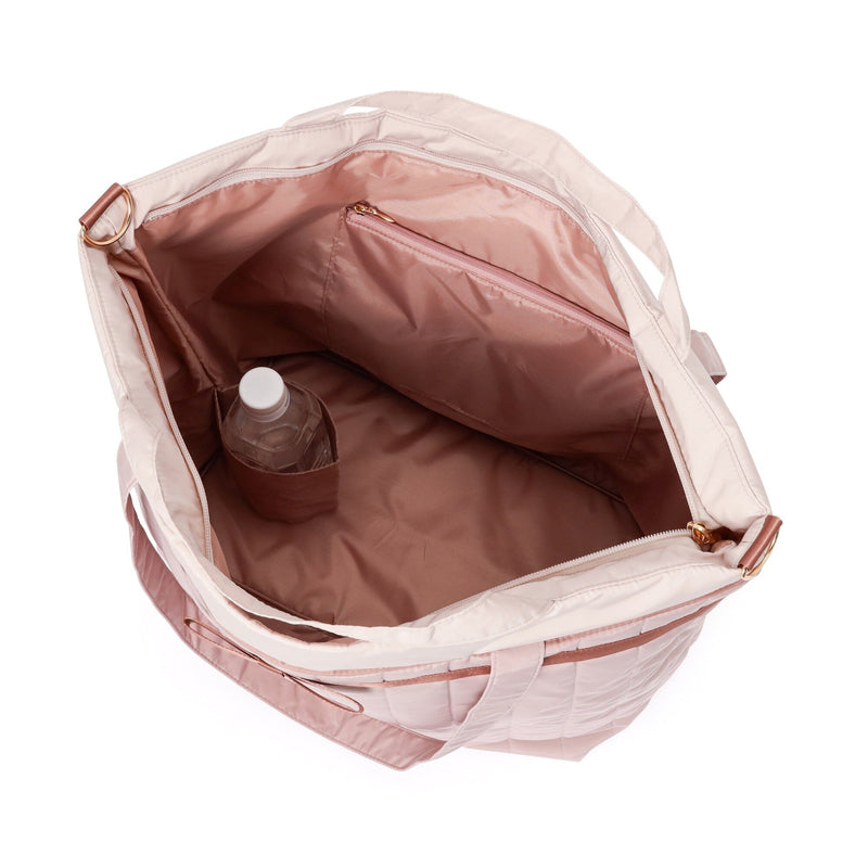Bicolor Travel Bag  Pink x Brown