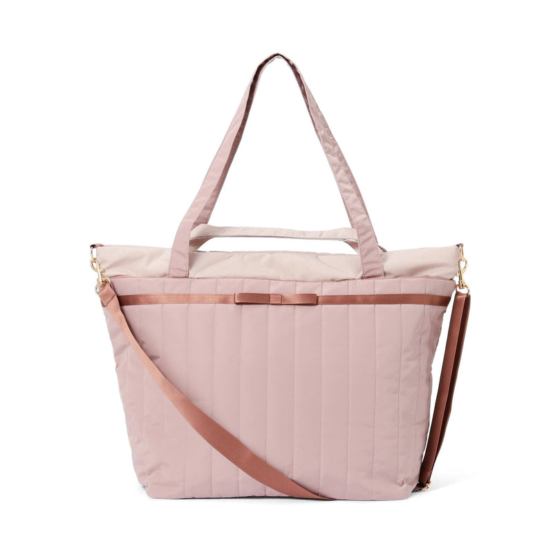 Bicolor Travel Bag  Pink x Brown