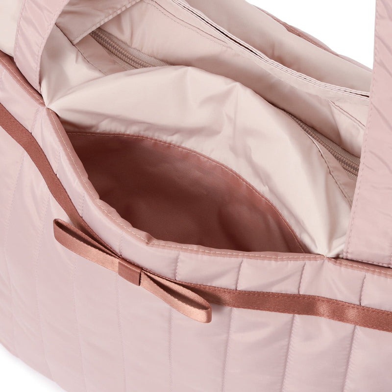 Bicolor Travel Bag  Pink x Brown