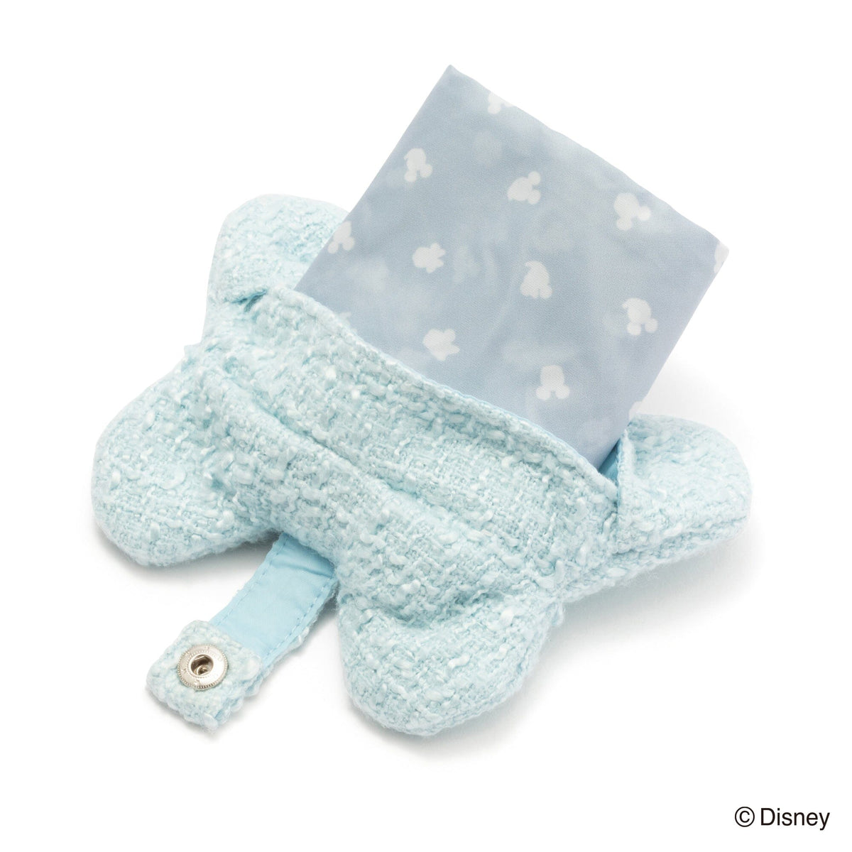 Disney Minnie Ribbon Bag Charm Eco Bag Light Blue