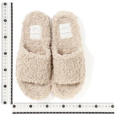 Poodle Boa Roomshoes  Beige