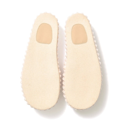 Wide Wale Room Shoes Ivory