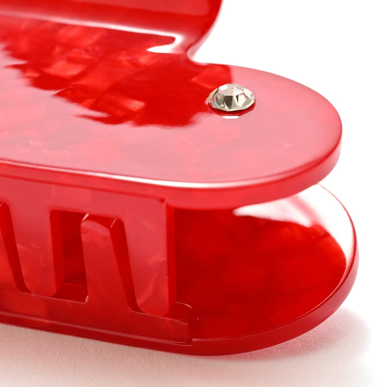 Heart Hair Clip Red
