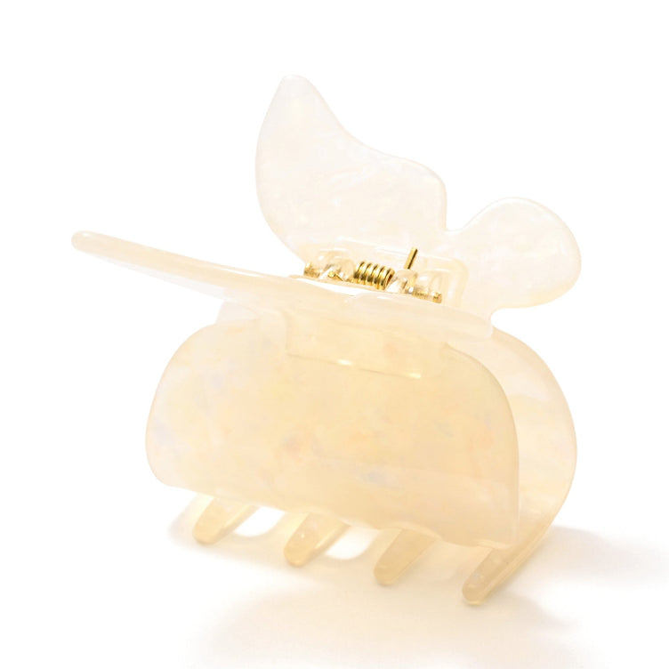 Butterfly Hair Clip White
