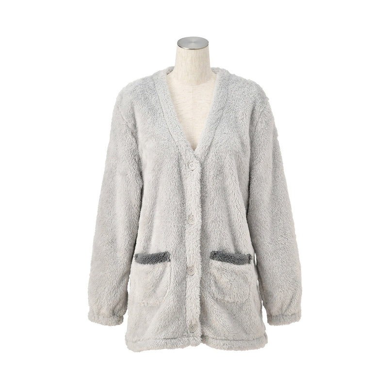 Warm Fleece Cardigan  Gray