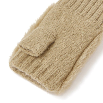 Fingerless Gloves  Beige