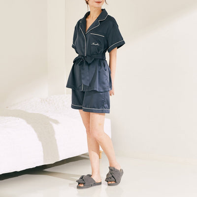 Hyaluronan Logo Tee&Shorts  Navy