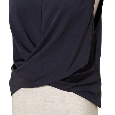 Gym Wear Twisted Tops Navy