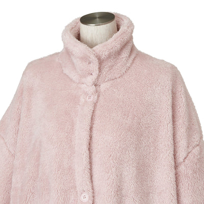 Warm Fleece Blanket Robe Pink