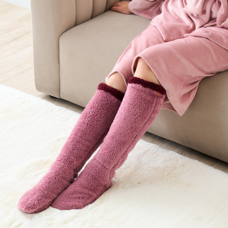 Warm Fleece Socks Purple